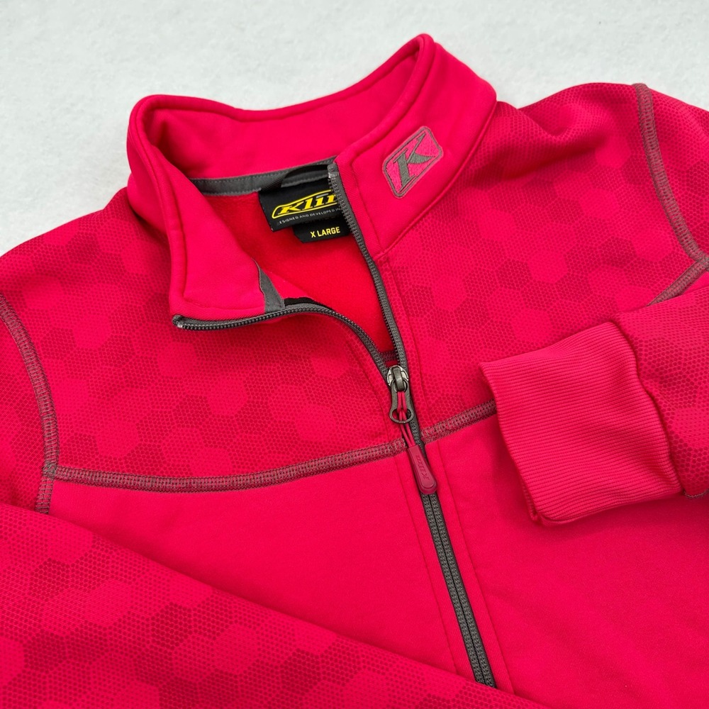 Klim Sundance Jacket Women XL Red Full Zip Fleece Mid Layer 3146-004
Lightweight